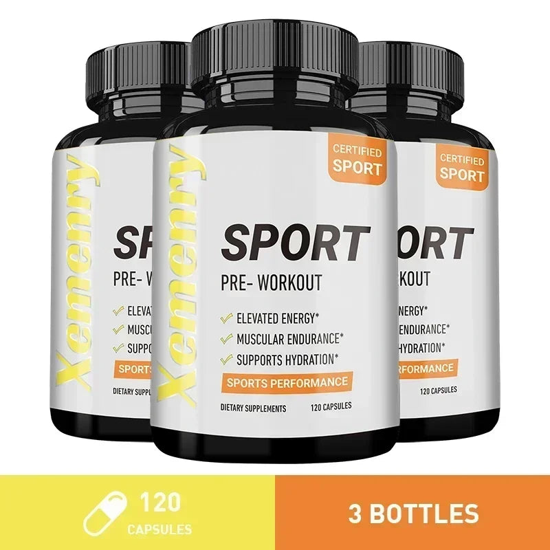Sport Pre Workout Supplement - Increase Muscle Strength, Improve Athletic Performance, Reduce Fatigue, Muscle Building & Growth