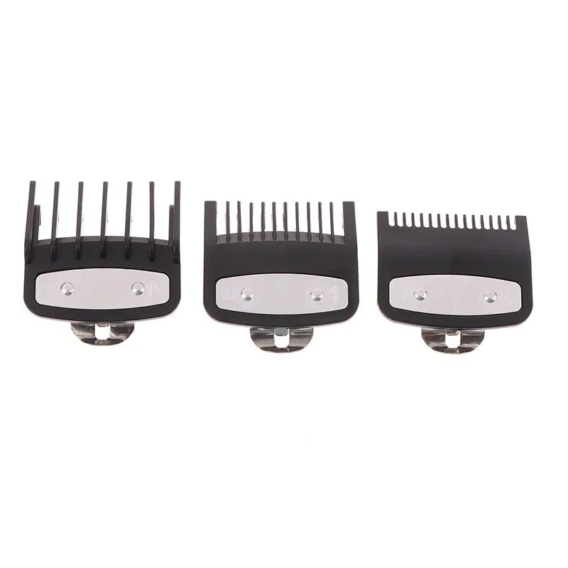 Black limit comb set Hair Clipper Guards Guide Combs Trimmer Cutting Guides Styling Tools Attachment Compatible 1.5mm 3mm 4.5mm