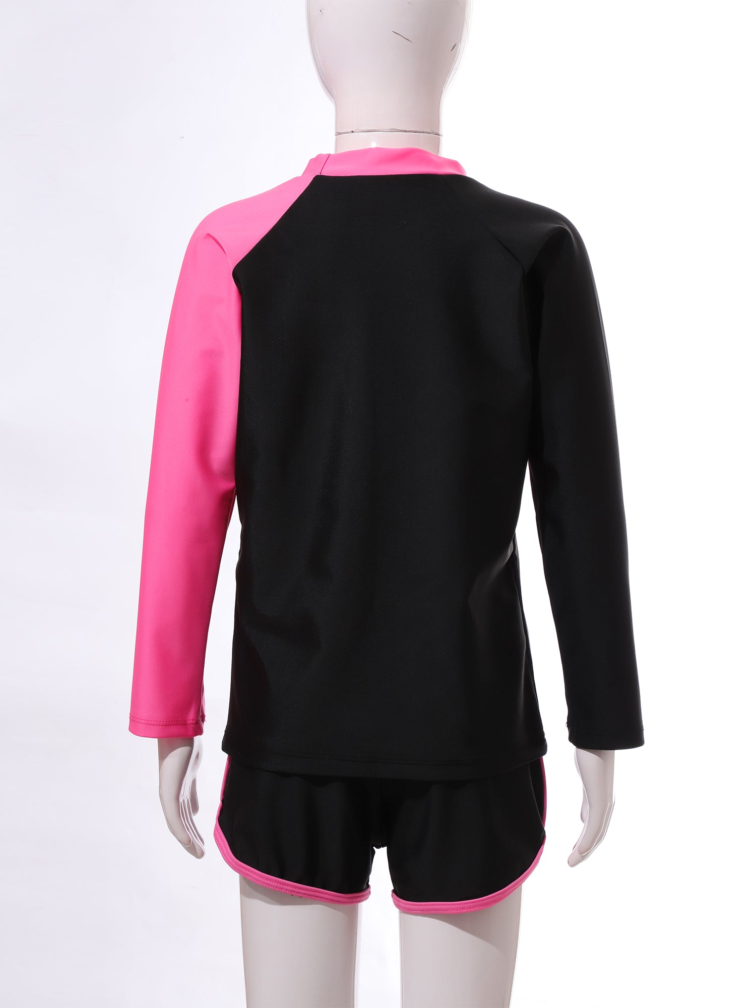 Kids Rash Guard Swimwear 3 Piece Swimming Sets Quickly Dry Swimsuit Sun Protection Long Sleeve Top+Shorts+Pants Swim Outfits