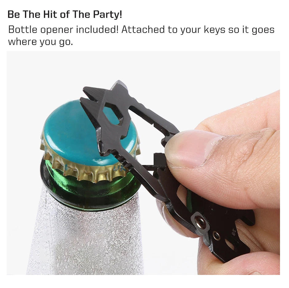 SOG MacV Multi-tool Mini Keychain Skull Wrench EDC Multifunctional Tools Portable Outdoor Camping Survival Bottle Opener SM1001