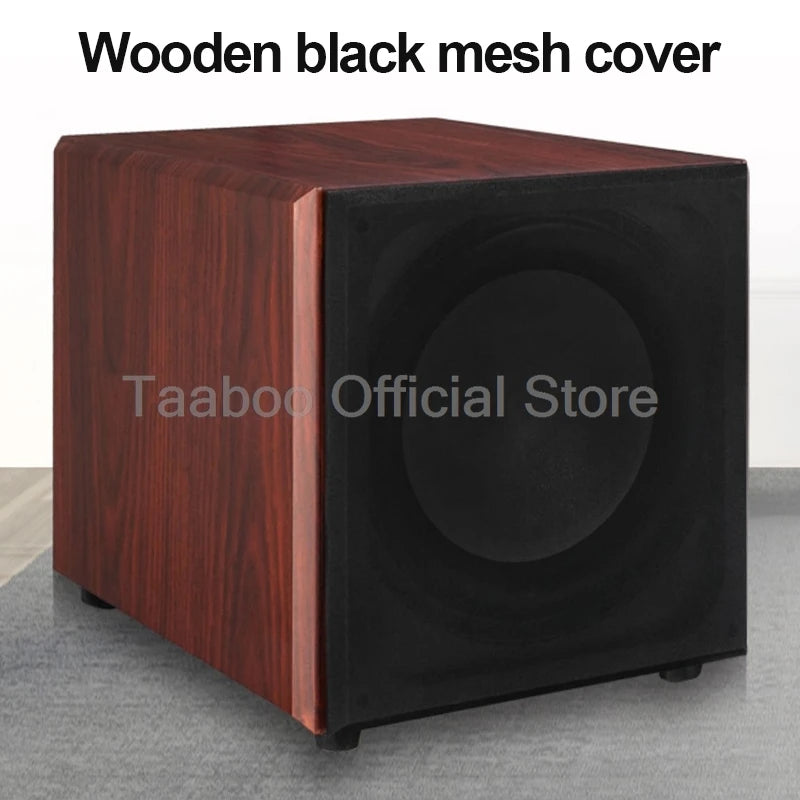 Super Subwoofer High Power 10/12 Inch Speaker Active HiFi Wooden Subwoofer High Fidelity Home Theater Audio Amplifier Speaker