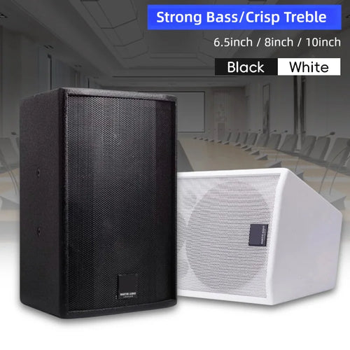 2-Way  Passive Speakers 6.5 /8/10 Inch Wall MountSound Box 95dB Sensitivity Audio 8 Ohm Loudspeaker For KTV Conference Home Mall