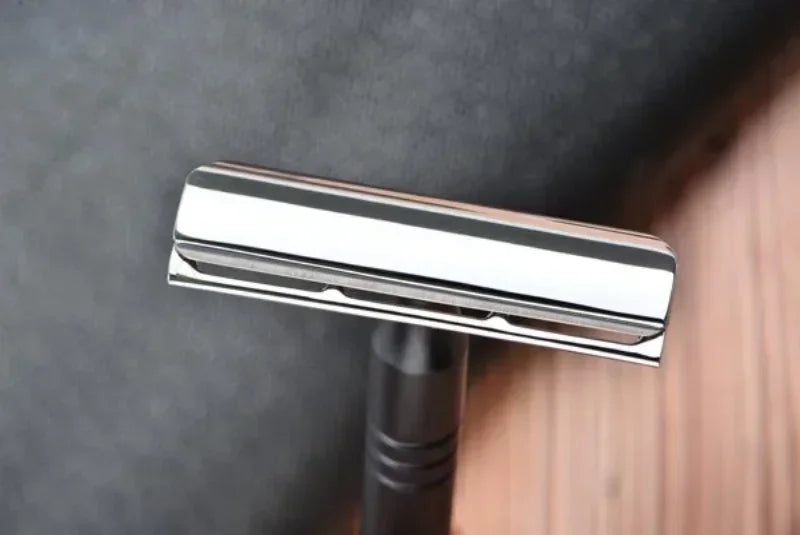 2026 YAQI Chrome And Black Color Aluminum Handle Light Weight AC Blade Excalibur Single-edged Mens Shaving Safety Razor