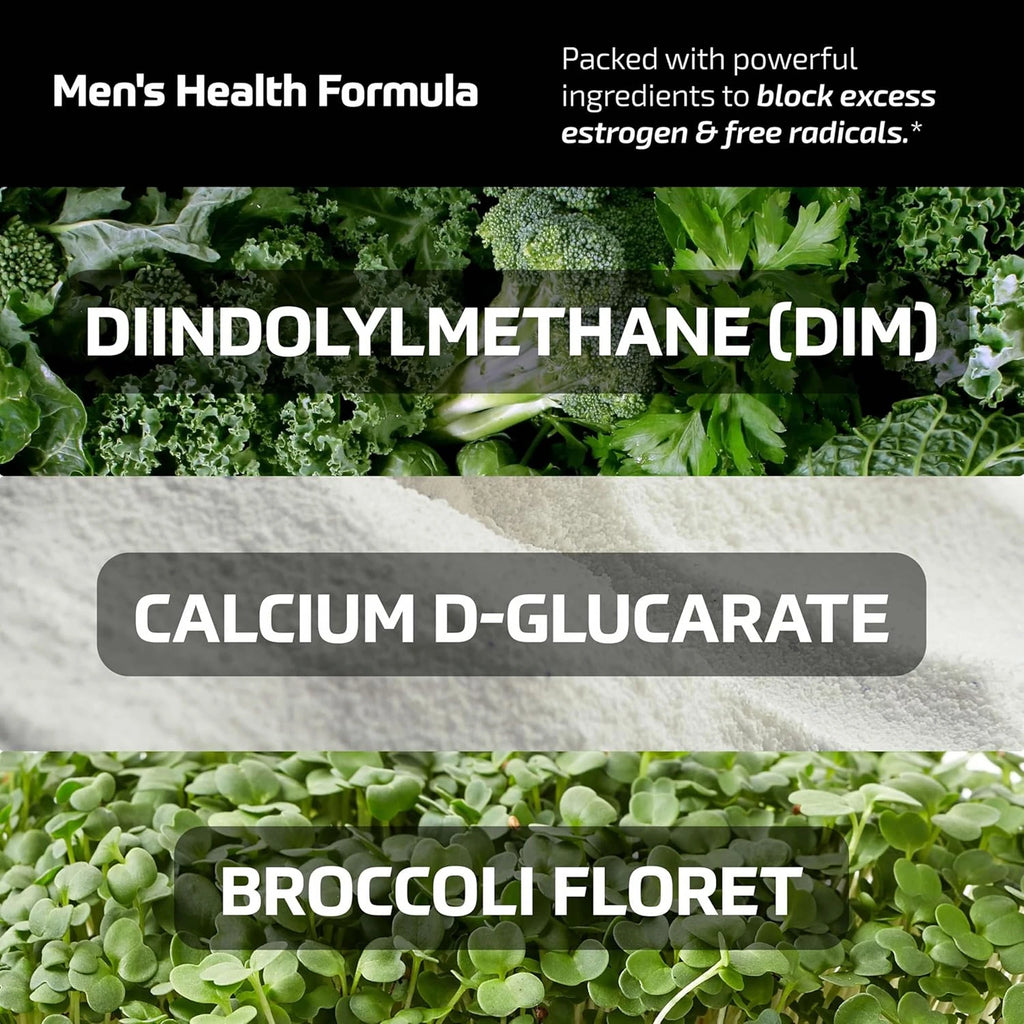 DIM Supplement for Men - Increase Hormone Levels, Improve Physical Fitness, Prostate Health, and Boost Energy