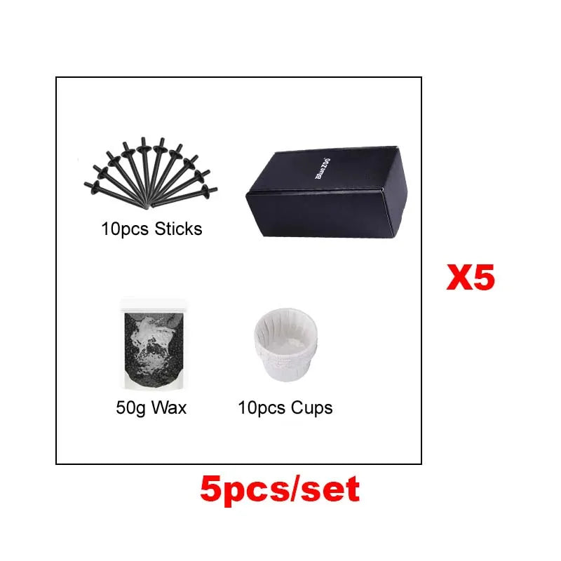1/3Set 50g Nose Ear Hair Removal Wax Kit Painless & Easy Mens and Women Nasal Waxing Lightweight Portable Hair Removel Tools