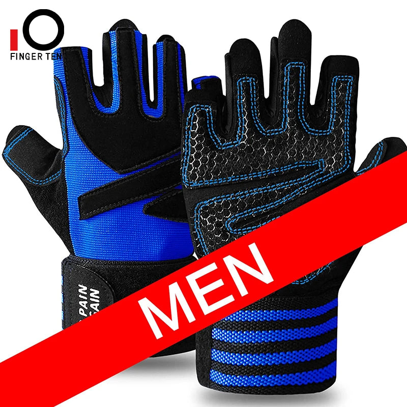 Weight Lifting Gloves Men Women Half Finger Gel Full Palm Protection Gym Glove Fitness Workout with Wrist Support Drop Shipping