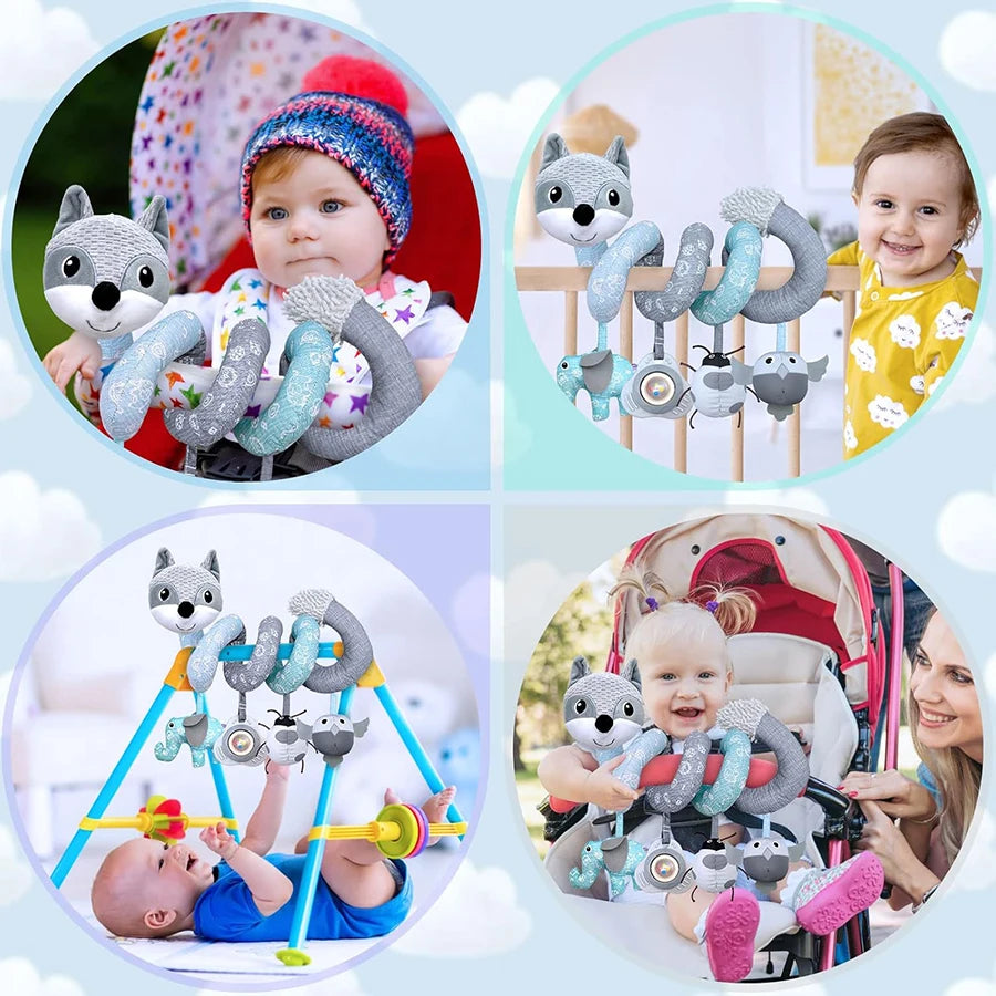 Car Seat Toys Newborn Toys Stroller Toy Baby Toys Carseat Toy for Infants for Carseat Stroller Crib with Music Rattles Teether