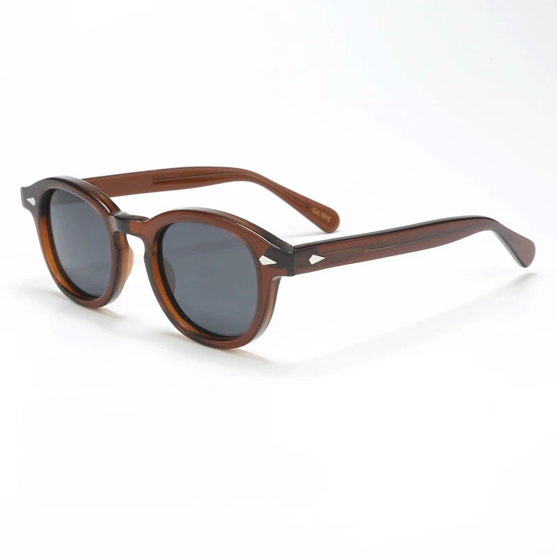 Polarized Sunglasses Men Brand Johnny Depp Sun Glasses Lens Woman Luxury Vintage Acetate Driver's Shade