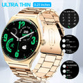DAORKOW New Ultra thin Wireless Call SmartWatch Women Watches Men Sports Fitness Tracker Heart Rate Smartwatches For Android IOS