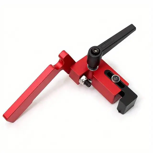 40CM 75 Type Red Aluminum Profile Router Fence Multi T-Track Table Saw Fence Woodworking T-Slot Miter Track Fence Stopper
