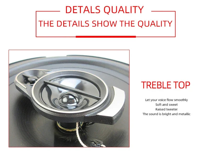 4/5/6/6x9 Inch Universal Car HiFi Coaxial Speaker 280W/320W/400W/650W Auto Music Stereo Car Door Full Range Speakers Woofer