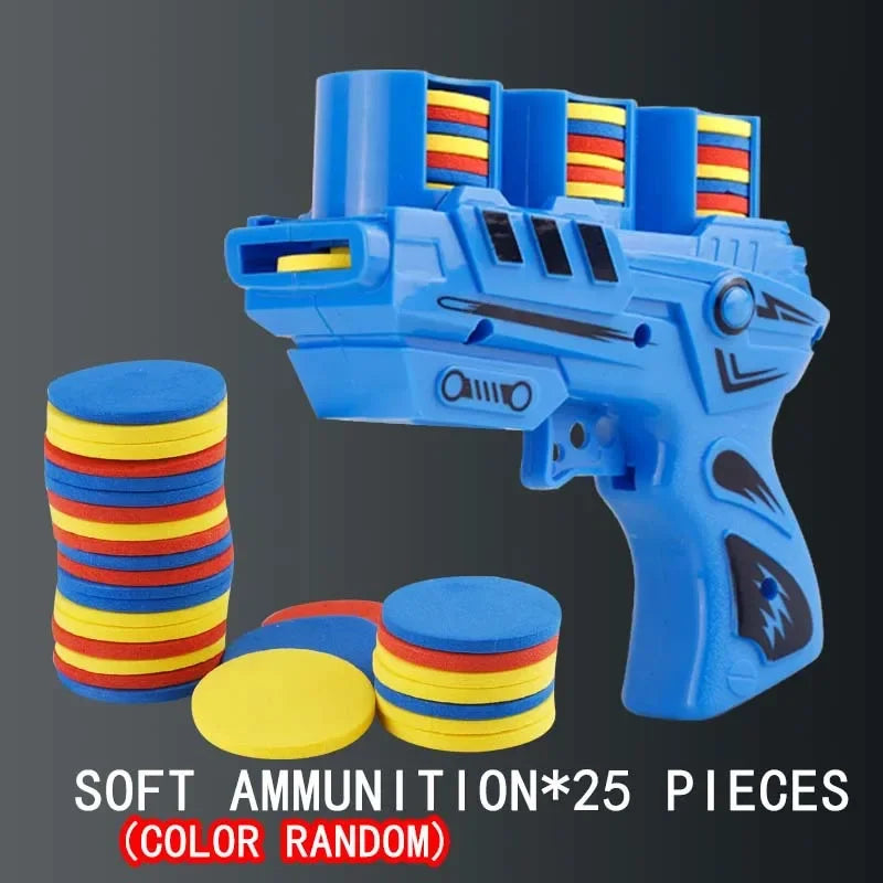AF Interactive Turnip Gun Cat Toy with 15pcs Reusable Soft Bullets, Pet Hunting Training & Funny Interactive Play Supplies