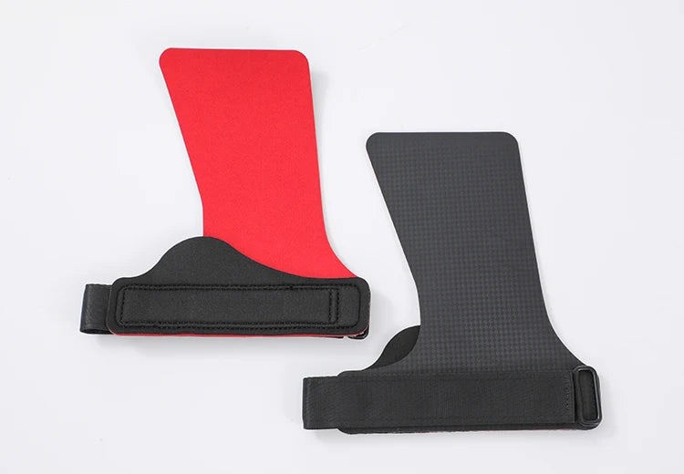 A Pair of Kevlar Rubber NO-hole Hand Grips for Crossfit Pull-ups Cross Training Gymnastics WODS Palm Protector No Need Magnesium