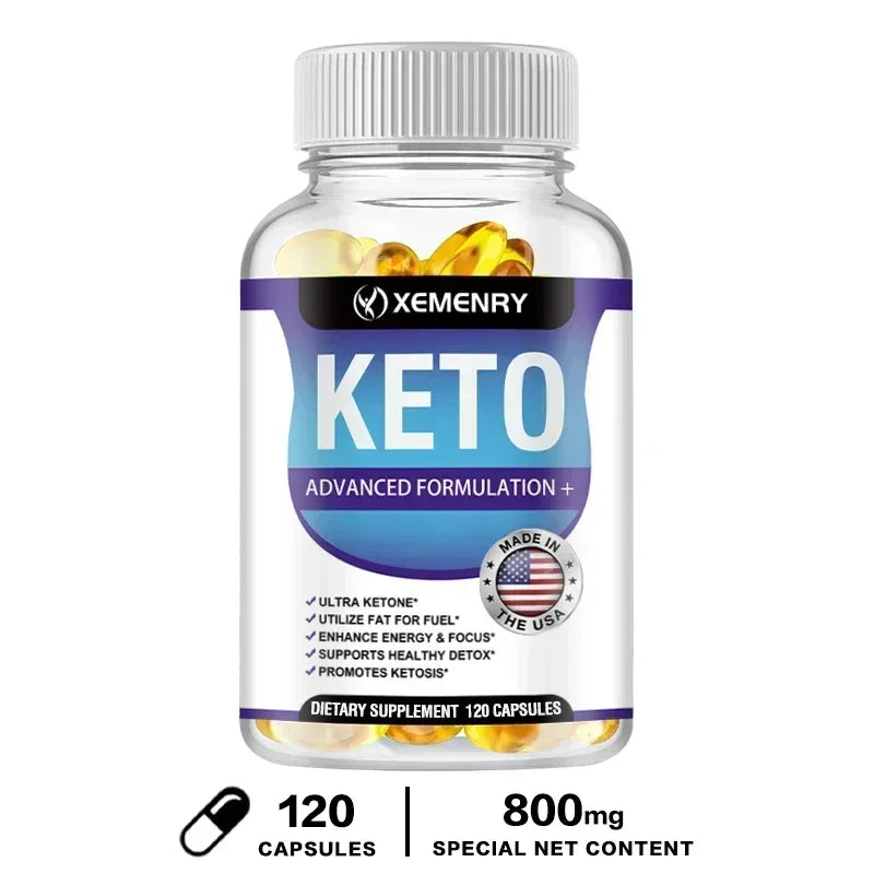 Keto Capsules - Weight & Fat Management, Burn Belly Fat, Detoxification, Digestion, Immunity