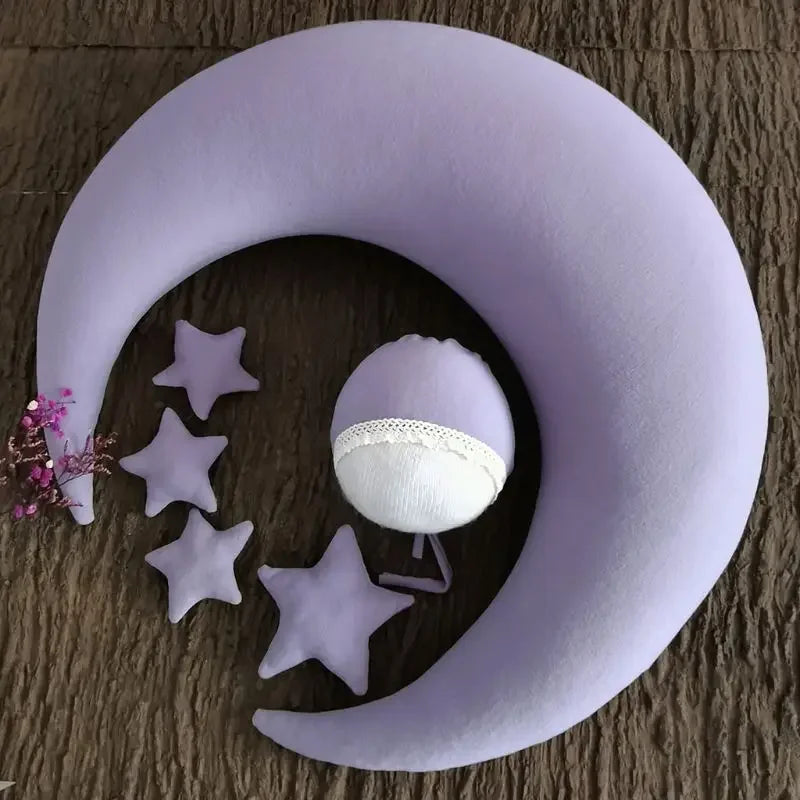 ❤️Moon Pillows Set Newborn Photography Accessories Posing Crescent Pillow 6Pcs/Set Studio Baby Photo Decoration Moon Fotografia