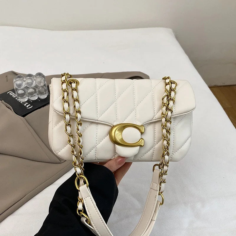 Advanced Chain Diamond Grid Bag, High-quality Women's Small Bag, Small Fragrant Style Crossbody Bag, New Bag, Shoulder Bag