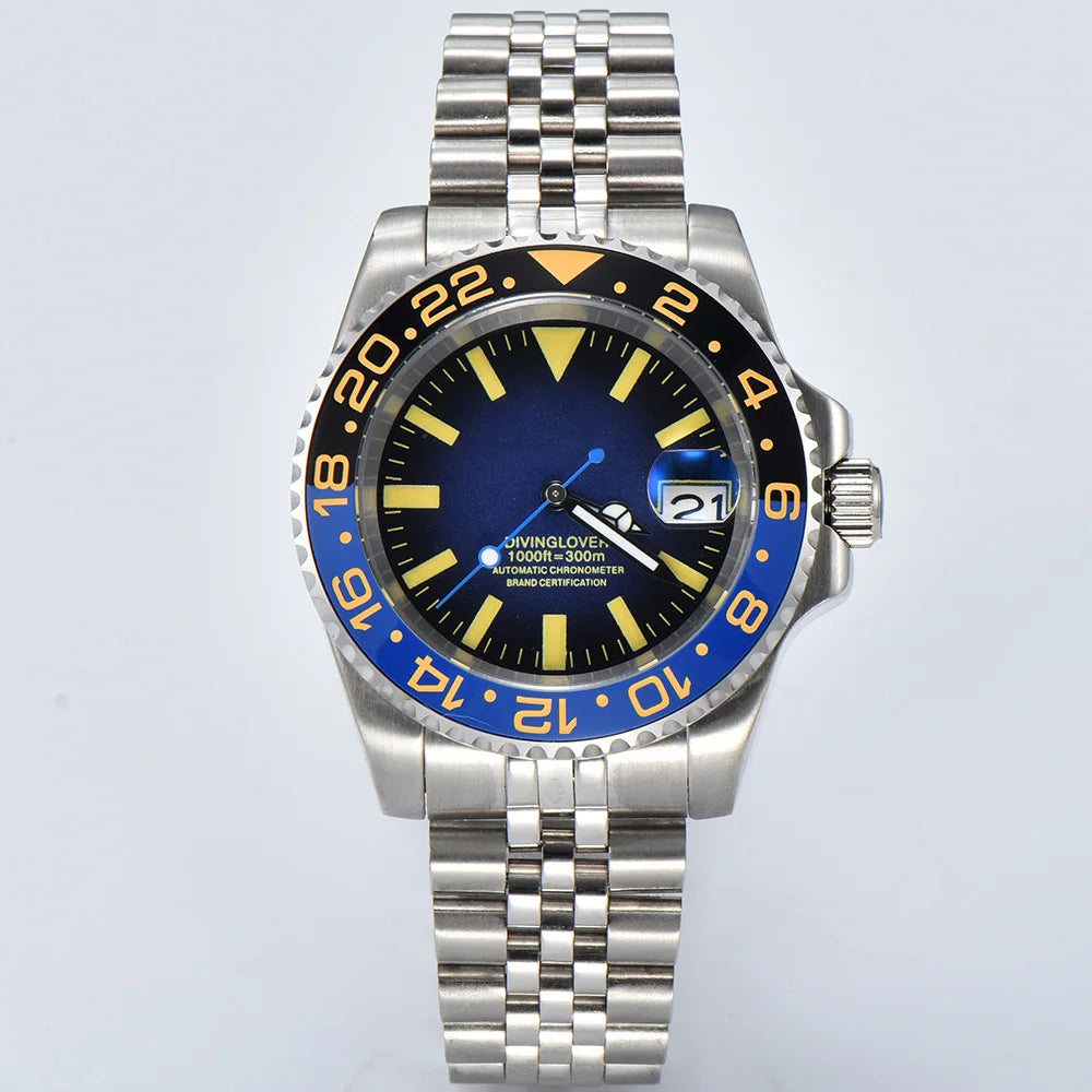 Luxury NH35 Watch 40mm Diver Men's Mechanical Watch Sapphire Glass Automatic Watch NH35 Stainless Steel Watch for men