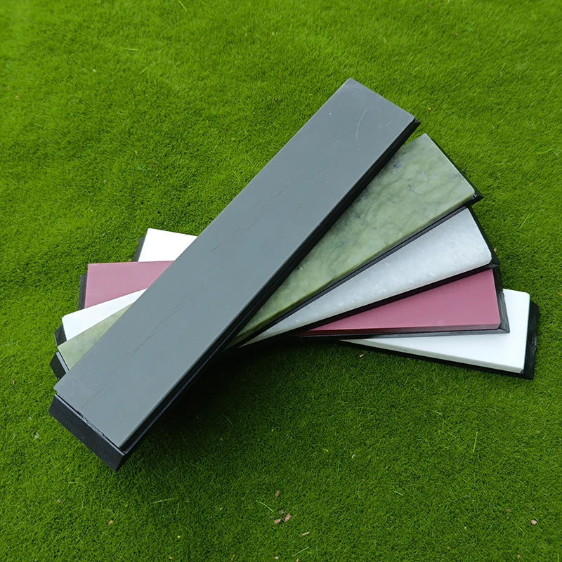 3000-10000 Natural Agate Knife Sharpening Stone Knives Fixed Angle Sharpening Stone Sharpening Stone with Base Kitchen Tools