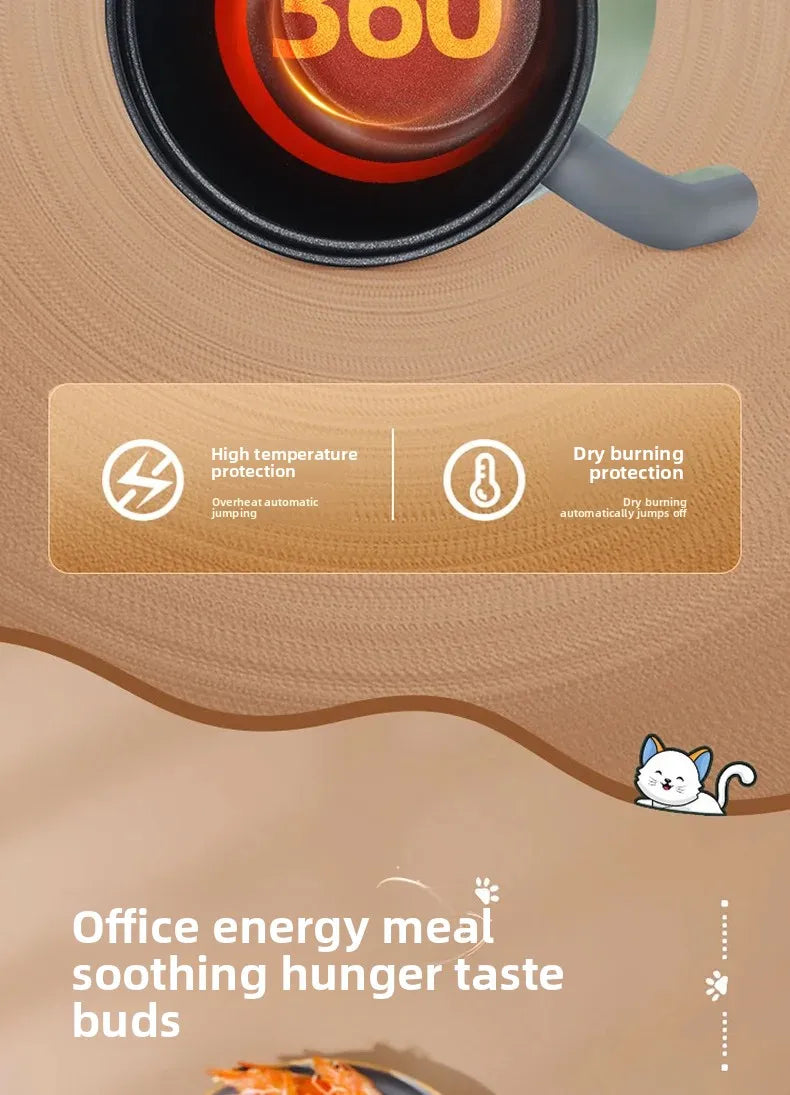 Mini Multi-Function Electric Cooker Small Integrated Steaming And Cooking Dormitory Noodles Home Use Single Person Mini Electric